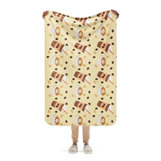 Sherpa blanket - Koffie
