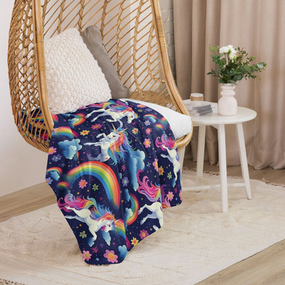 Sherpa blanket - unicorn
