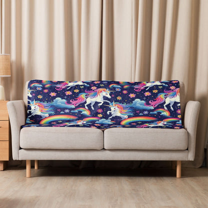 Sherpa blanket - unicorn