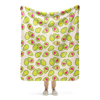 Sherpa blanket - avocado