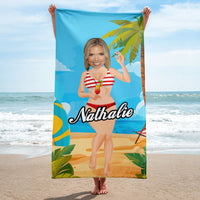 (Gepersonaliseerde Handdoek- Summer vibe)