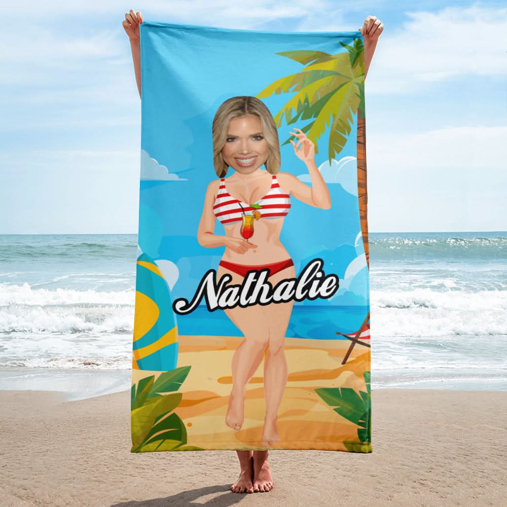 (Gepersonaliseerde Handdoek- Summer vibe)