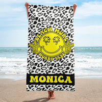 Handdoek (BEACH MORE WORRY LESS) Gepersonaliseerd