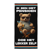 Handdoek- Ik ben met pensioen, doe het lekker zelf!