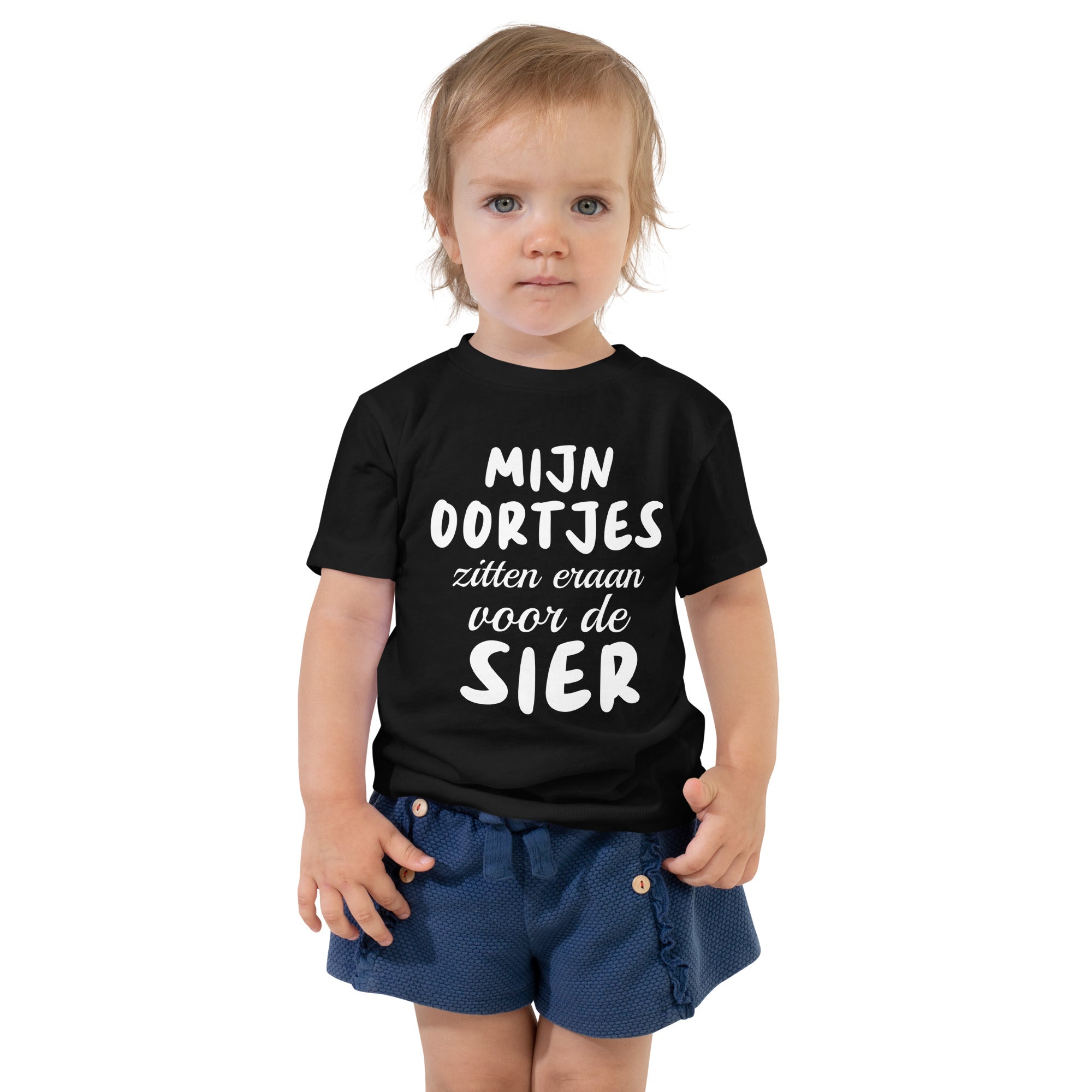 Peuter T-shirts (Mijn Oortjes Zitten Eraan Voor De Sier)