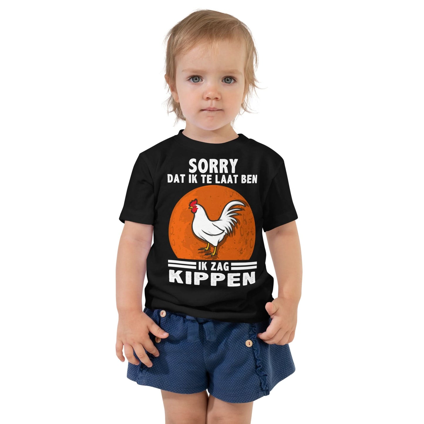 Peuter T-shirts (Sorry dat ik te laat ben - kippen)