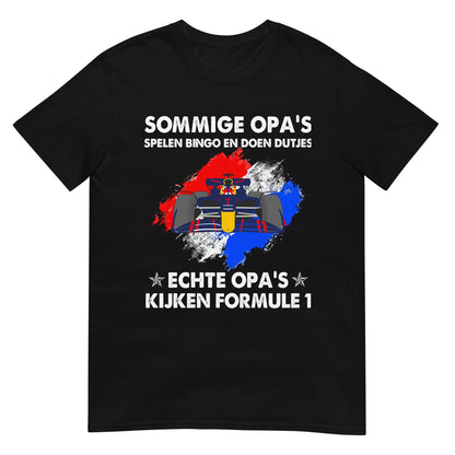Sommige opa's spelen bingo en doen dutjes, echte opa's kijken formule 1