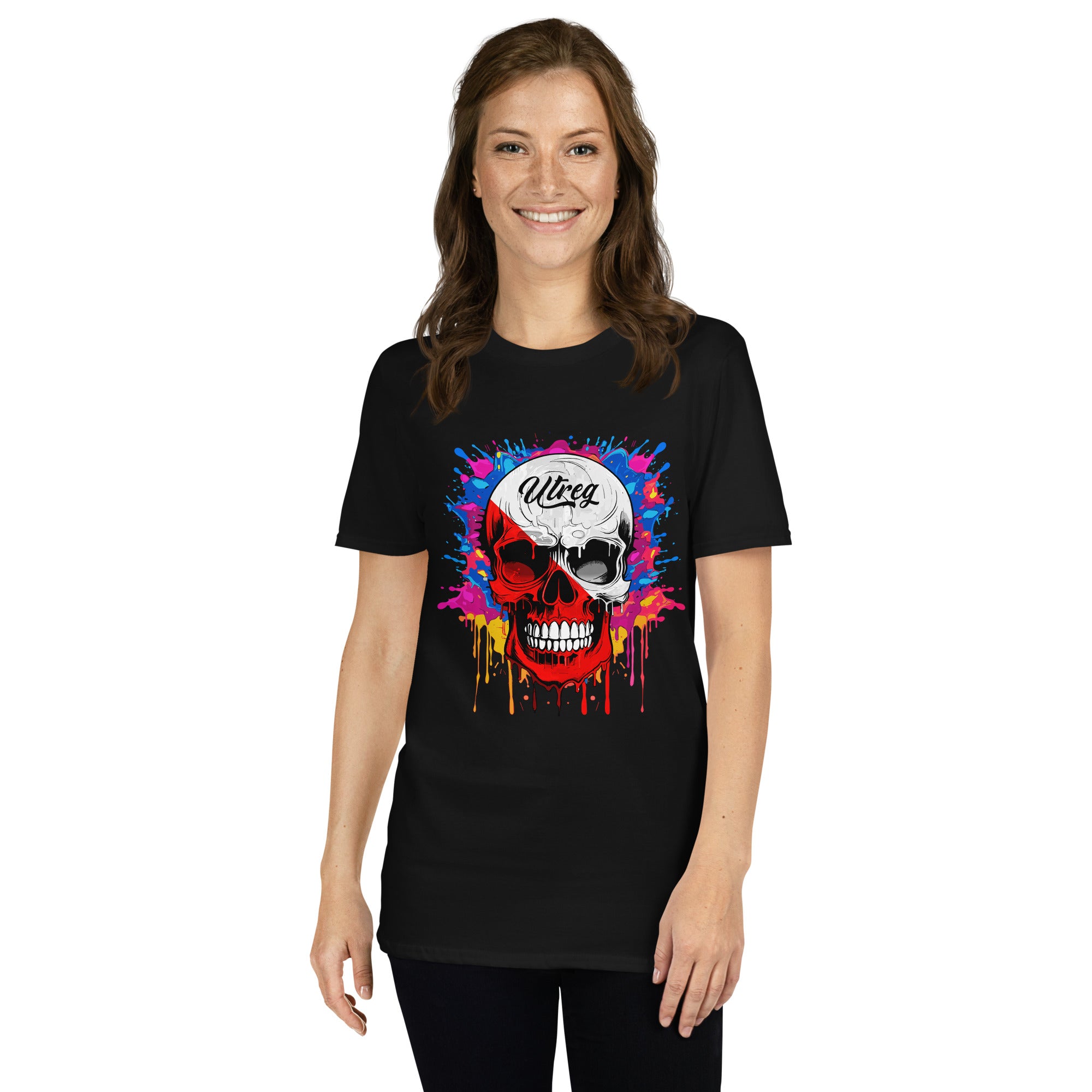 Unisex T-shirt (Utreg Flag Skull)