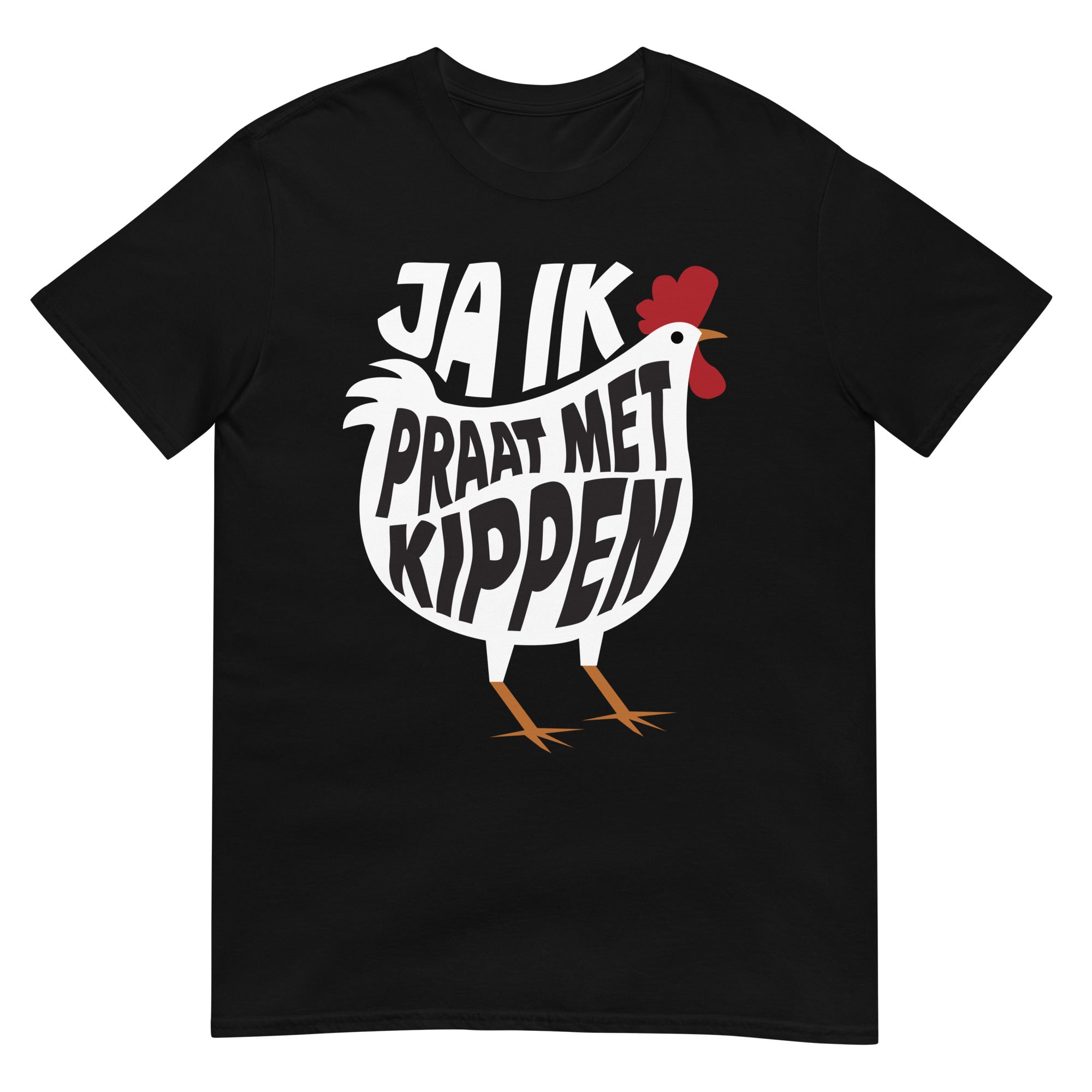 Unisex Tshirt - (ja ik praat met kippen)