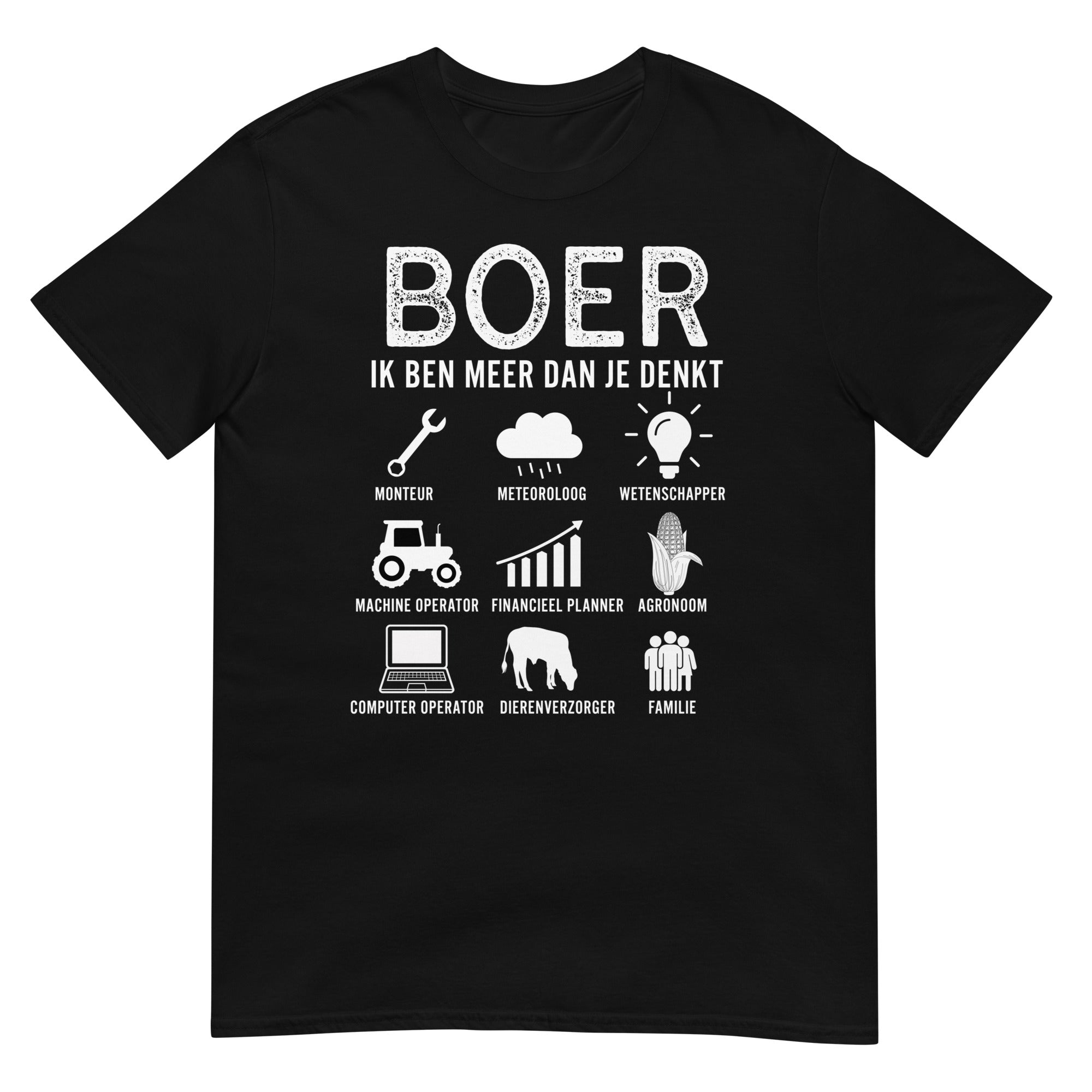 Unisex t-shirt (meer dan je denkt - boer)