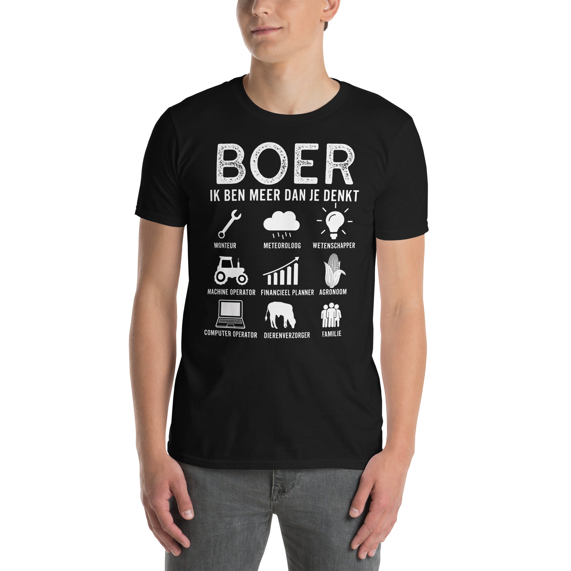 Unisex t-shirt (meer dan je denkt - boer)