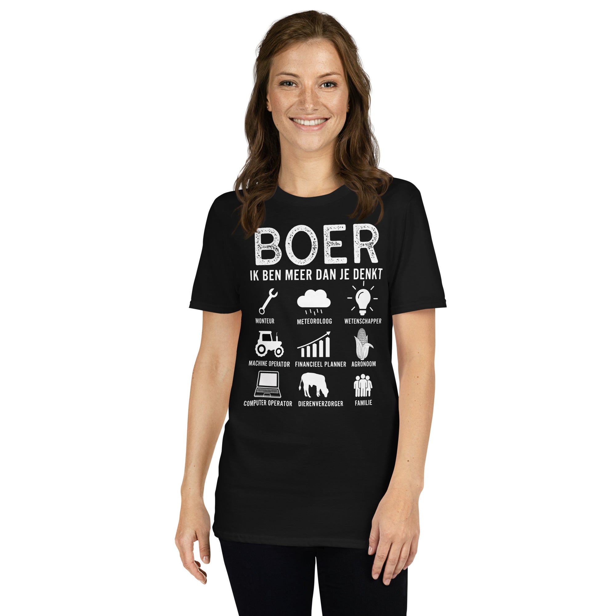 Unisex t-shirt (meer dan je denkt - boer)