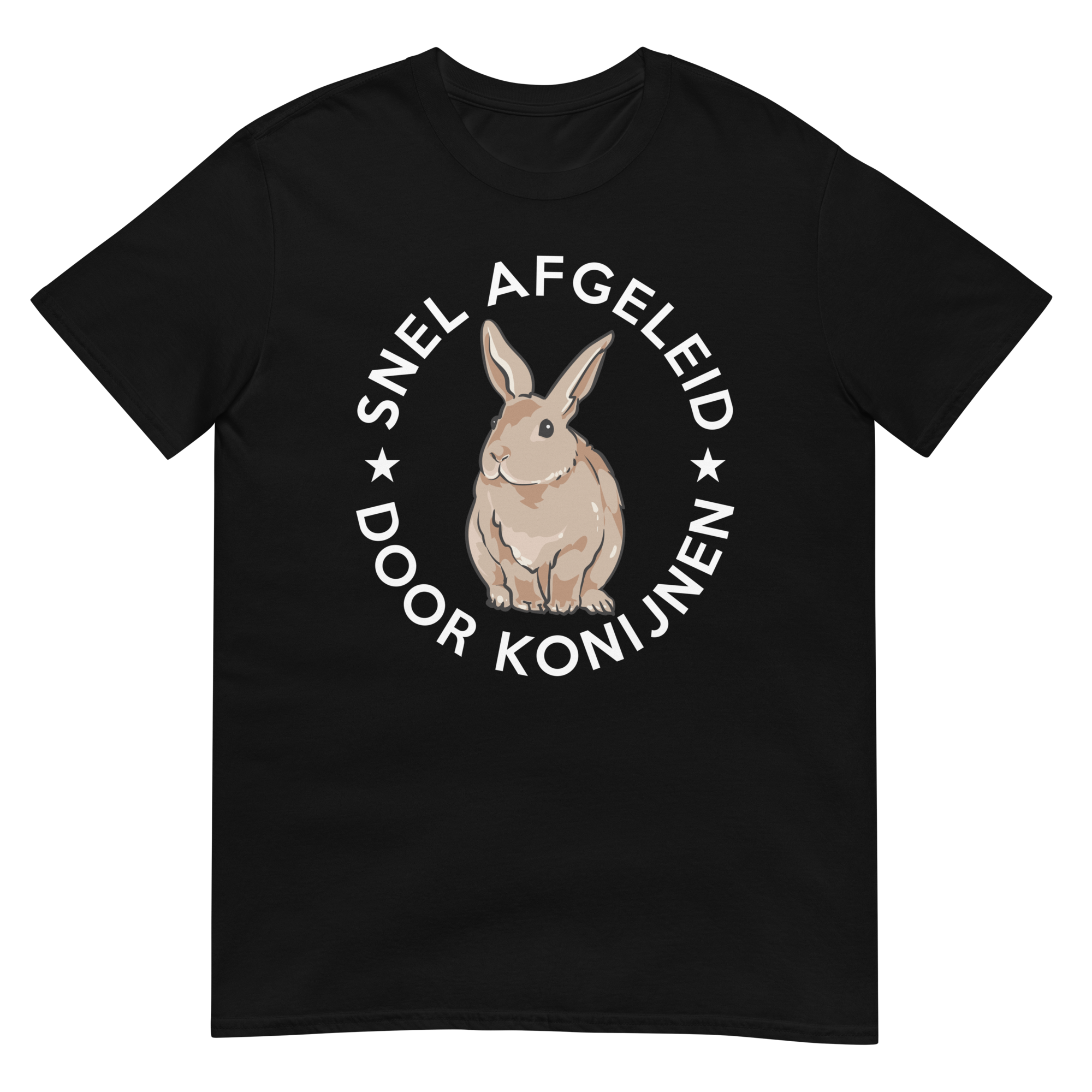 Unisex T-shirt ( snel afgeleid door konijnen)