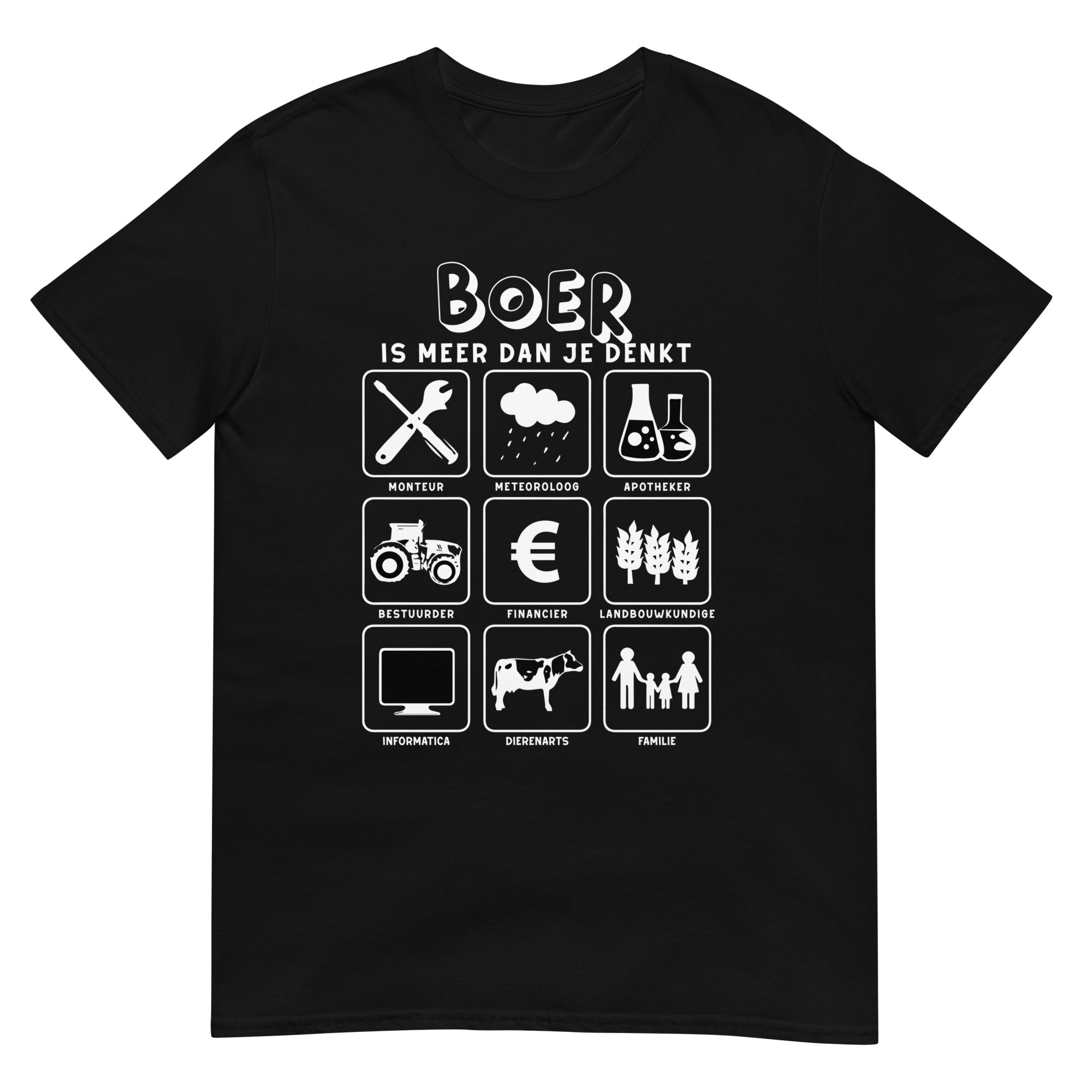 unisex T-shirt ( meer dan je denkt - boer2)