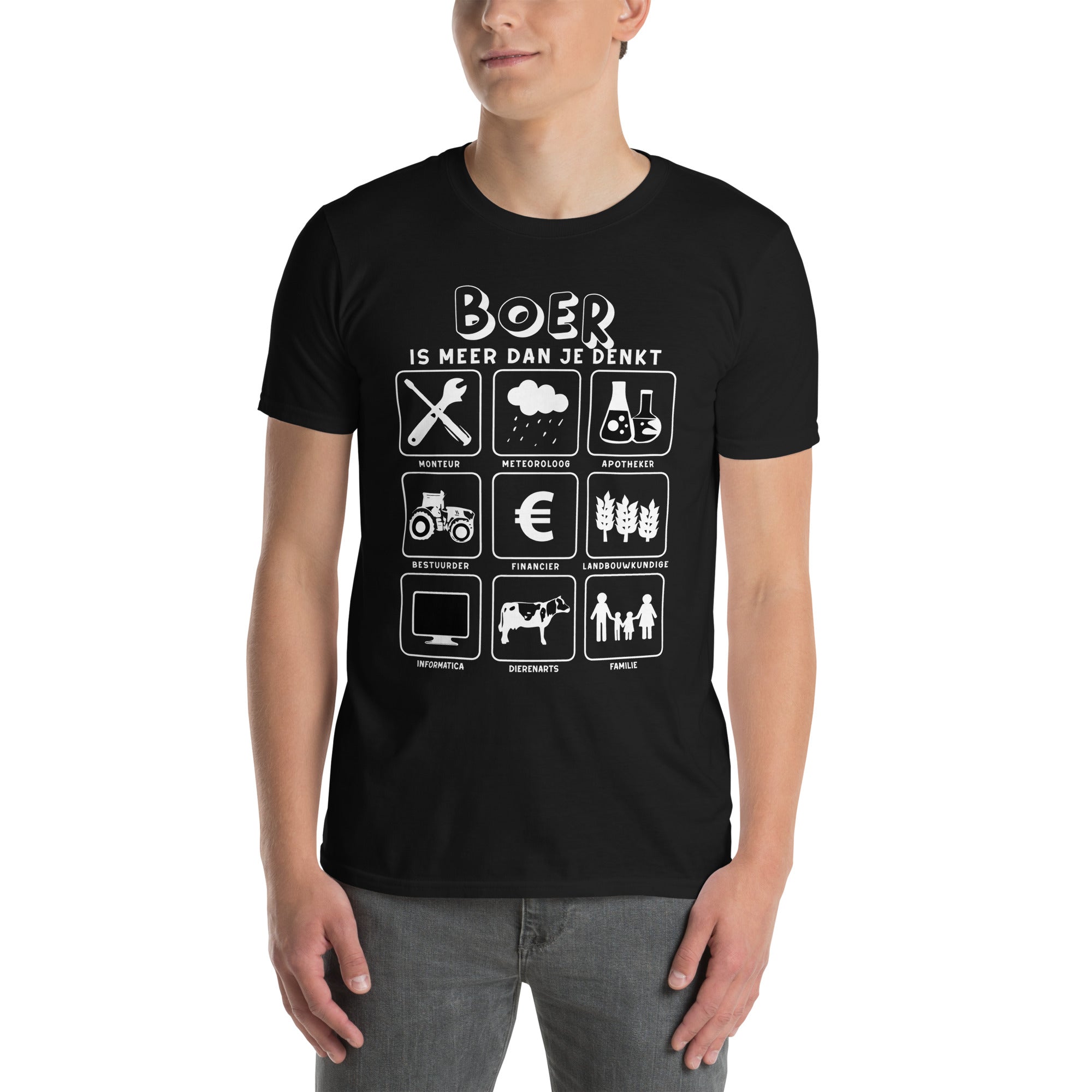 unisex T-shirt ( meer dan je denkt - boer2)