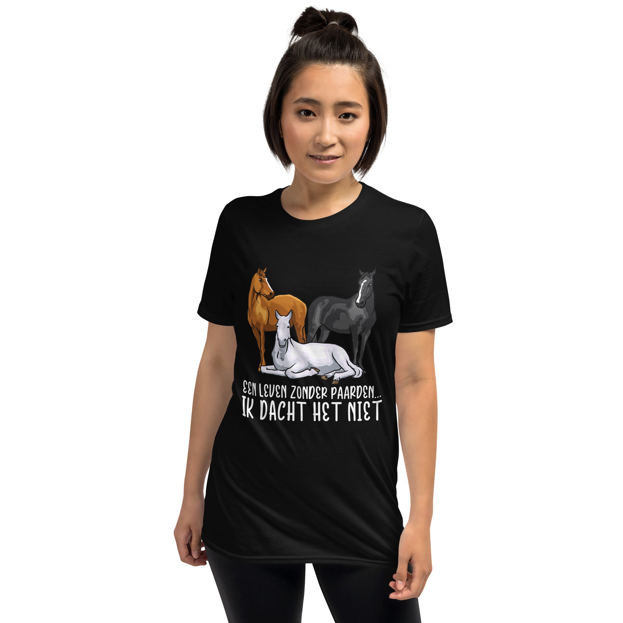 Unisex T-shirt (een leven zonder paarden)