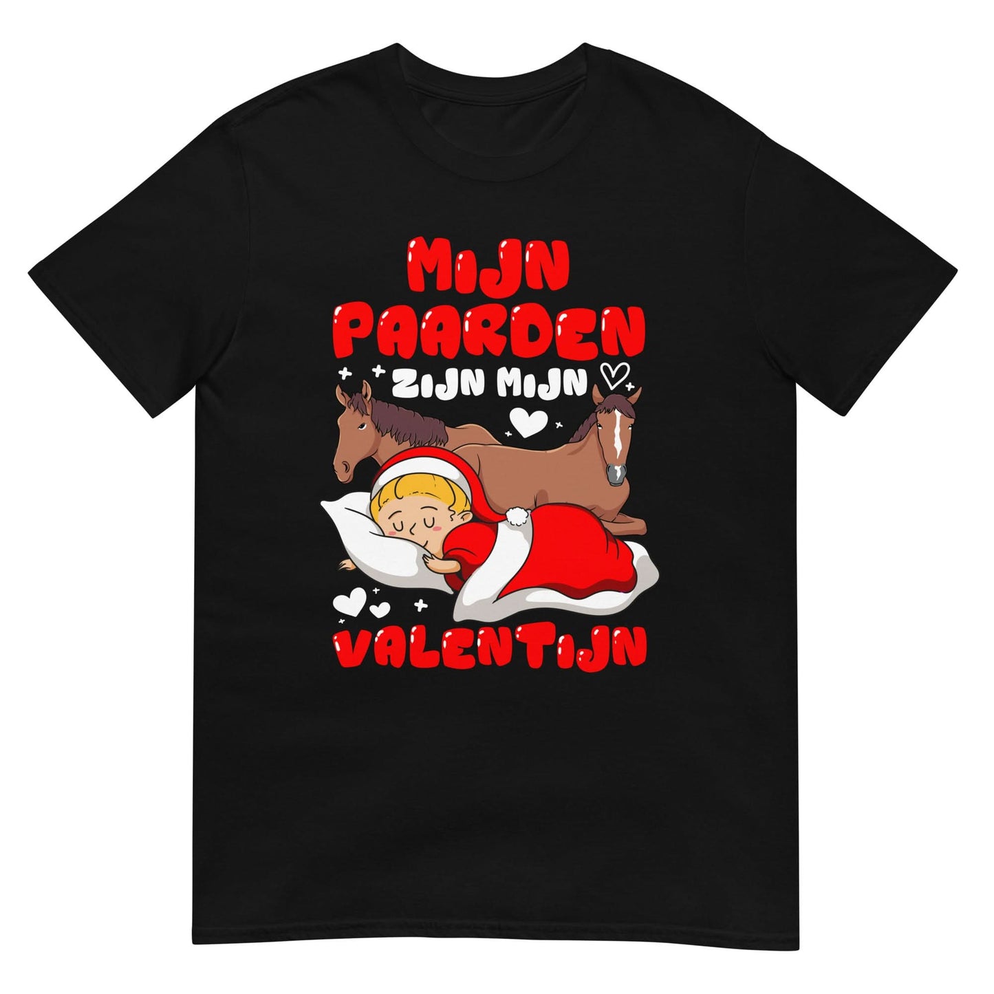 Unisex T-shirt ( valentijn paarden)