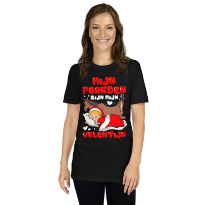 Unisex T-shirt ( valentijn paarden)