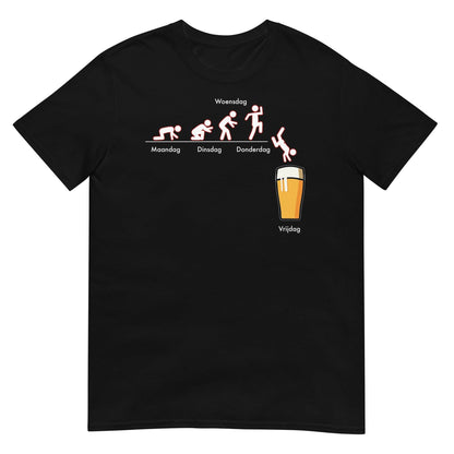 Unisex T-shirt (Bier Evolutie)