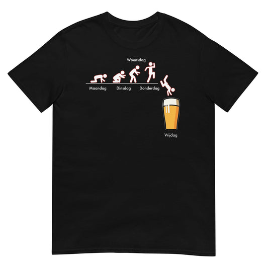 Unisex T-shirt (Bier Evolutie)
