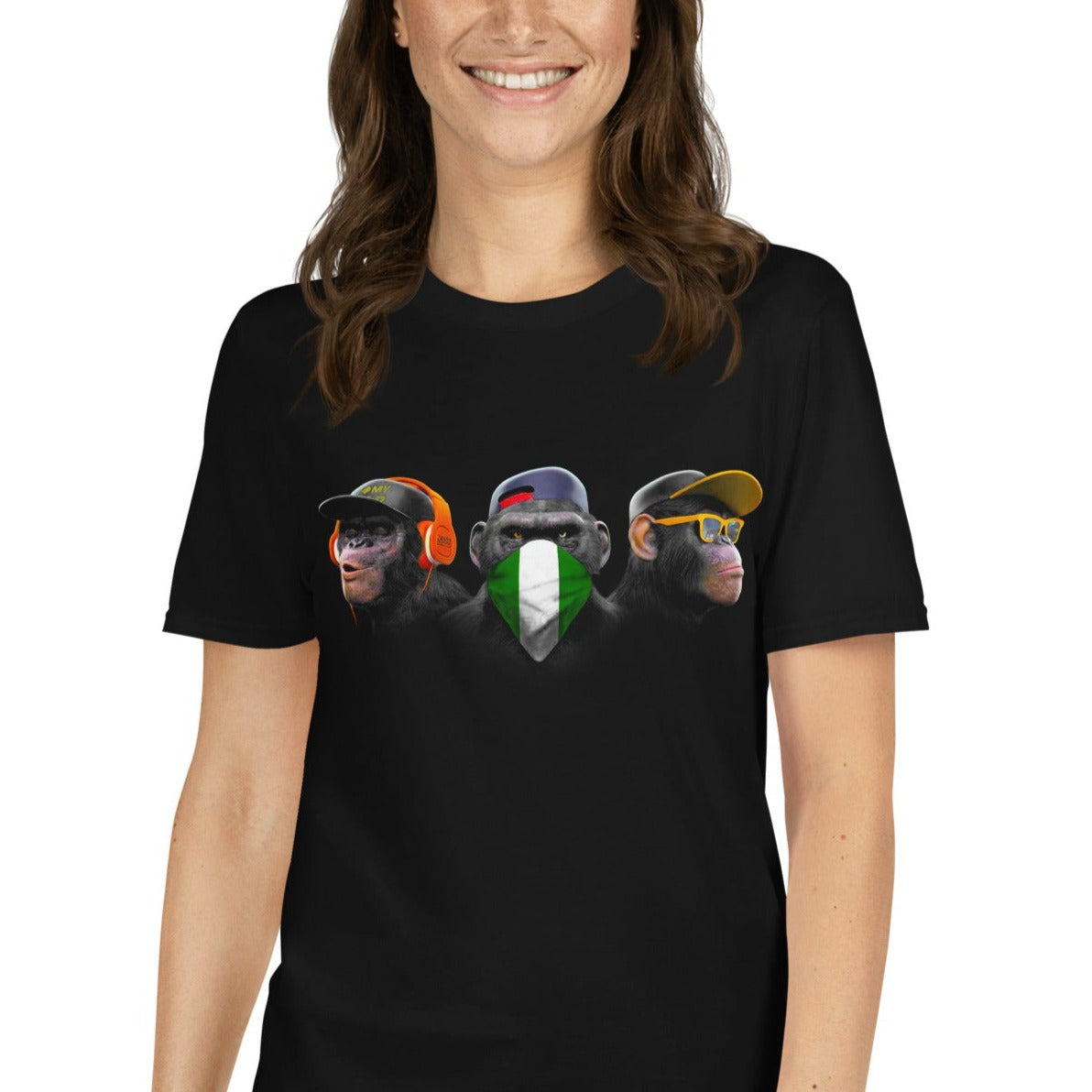 Unisex T-shirt (Horen, zien en zwijgen)