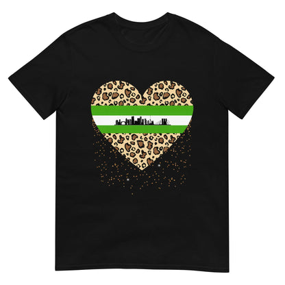 Unisex T-shirt (Rotterdam Leopard Heart)