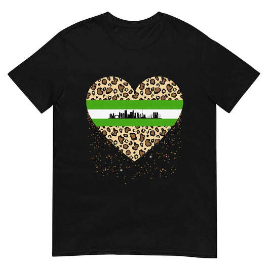 Unisex T-shirt (Rotterdam Leopard Heart)