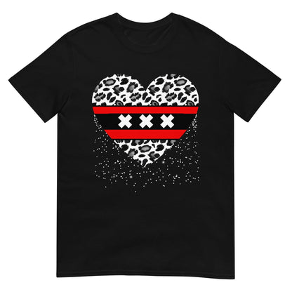 Unisex T-shirt (Amsterdam Leopard Heart)