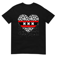 Unisex T-shirt (Amsterdam Leopard Heart)