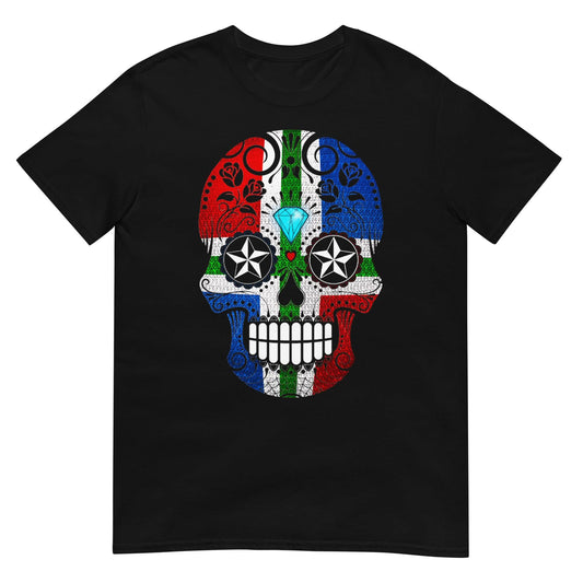 Unisx T-shirt (Groningen Flag Skull)