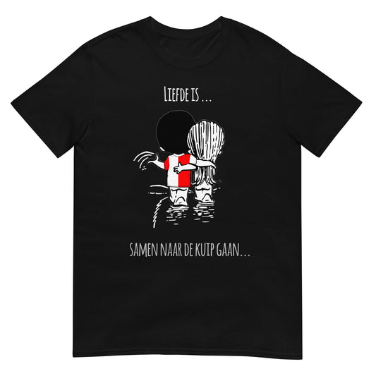 Unisex T-shirt  (Rotterdam- liefde.. is samen gaan naar de kuip)