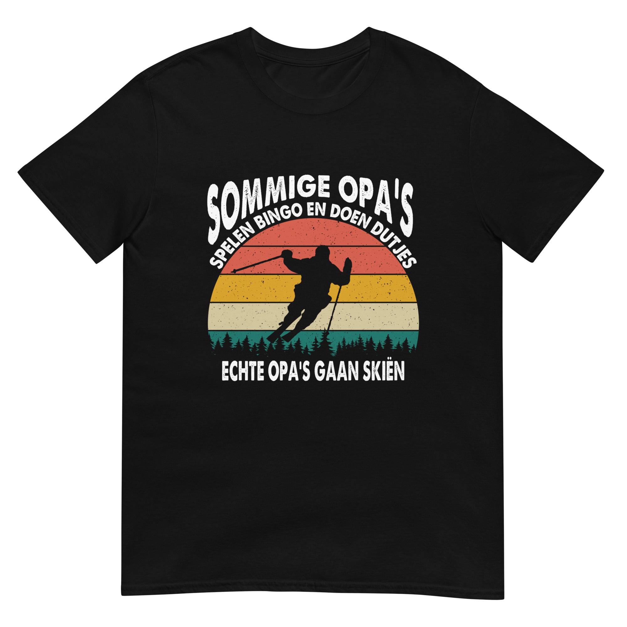 Unisex T-shirt (Echte opa's gaan skiën)