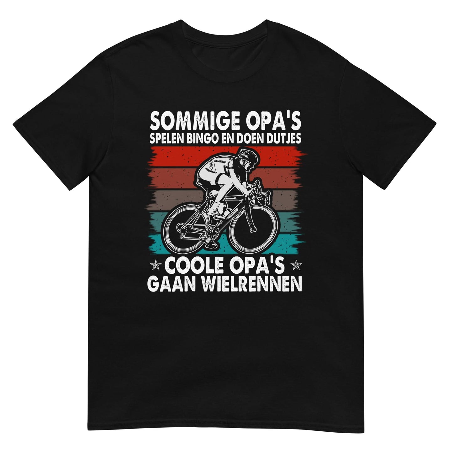 Unisex T-shirt (Coole opa's gaan wielrennen)
