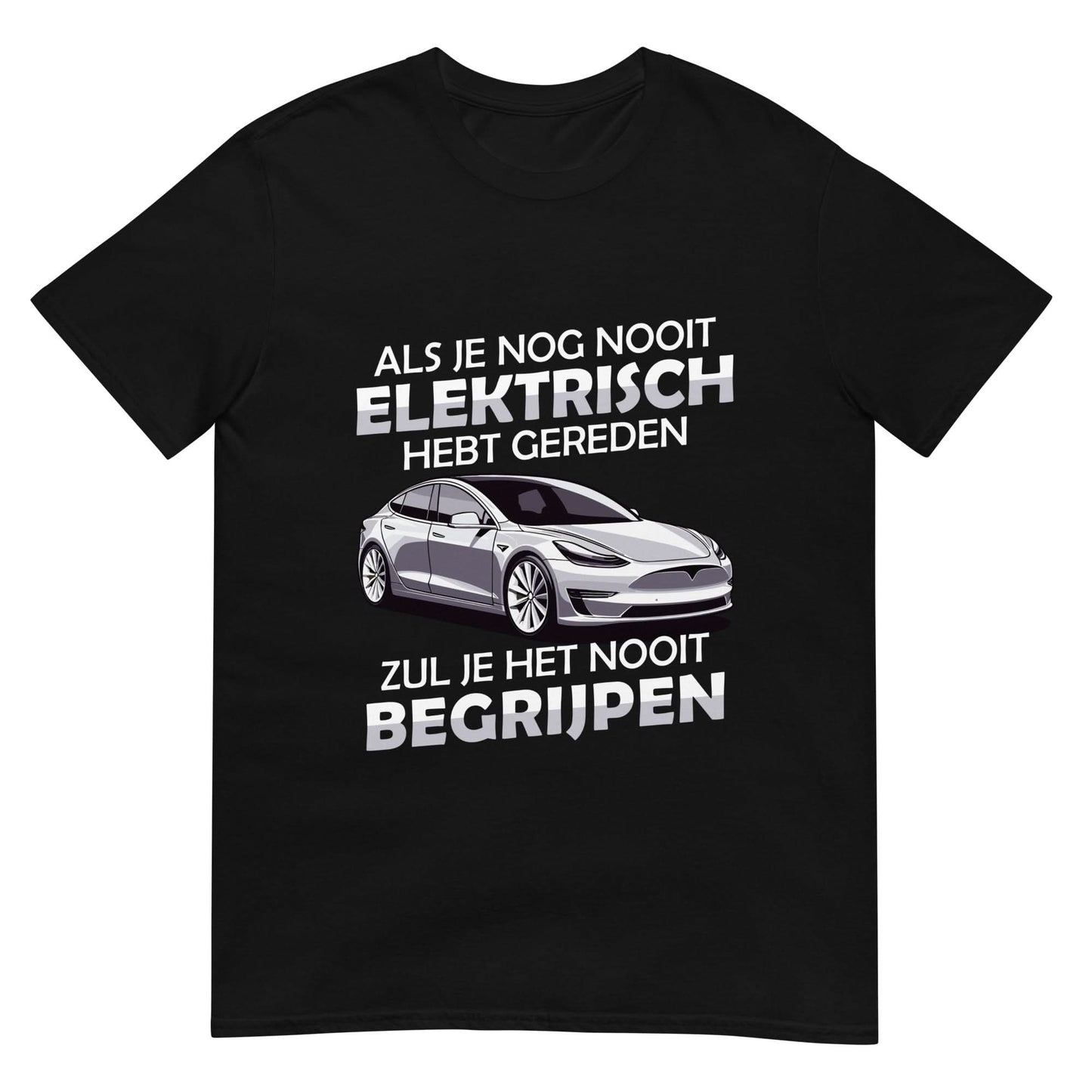 Unisex T-shirt (Elektrisch Auto)