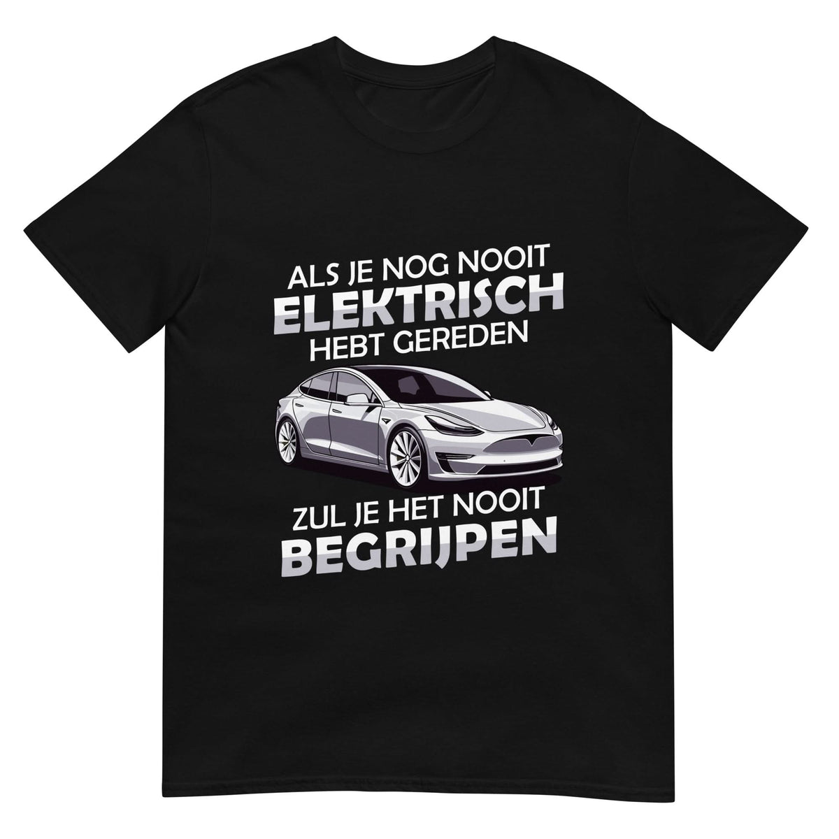 Unisex T-shirt (Elektrisch Auto)