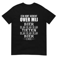 Unisex T-shirt (een kort gedicht over mij)