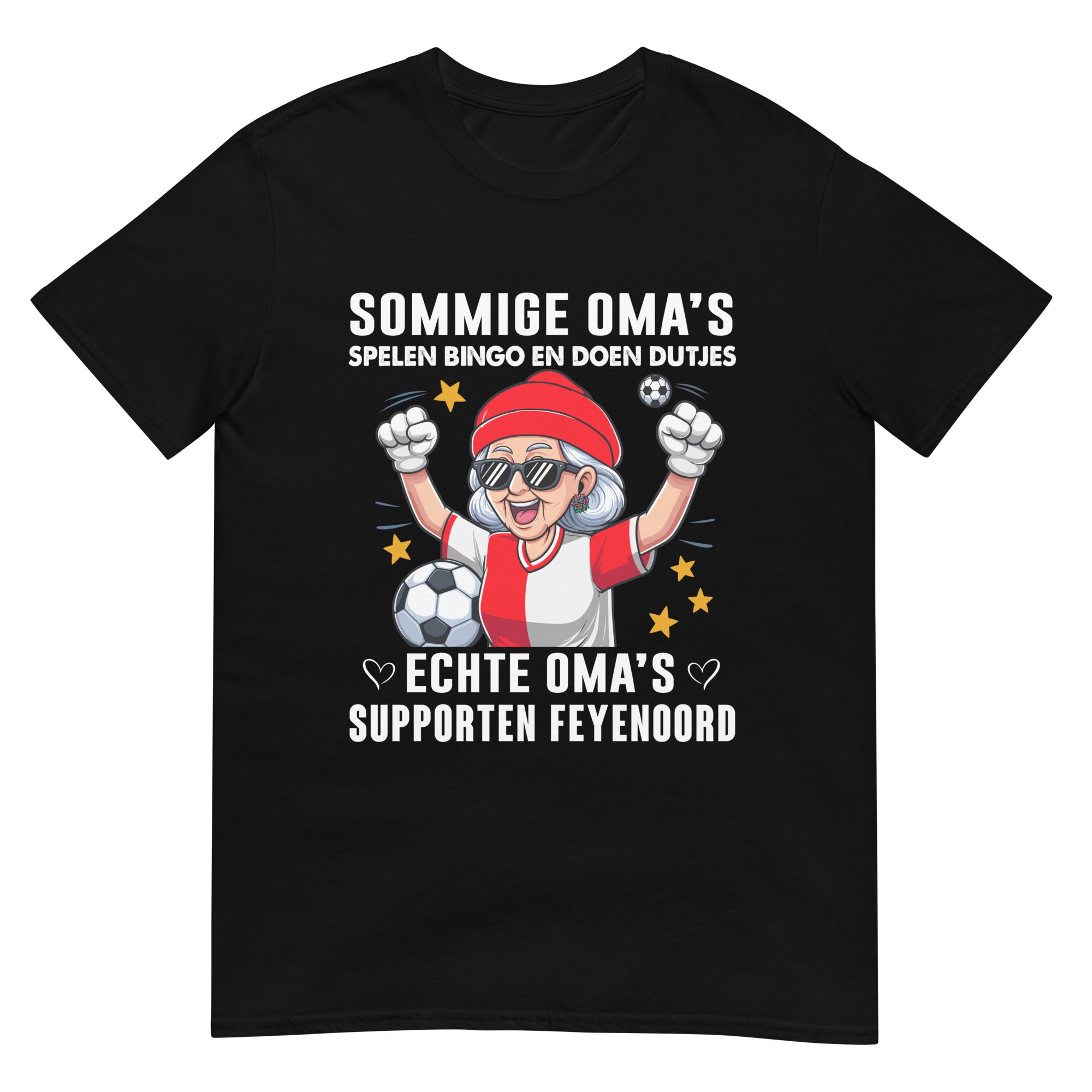 Unisex T-shirt (Sommige oma's spelen bingo...) Oma feyenoorder