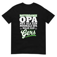 Unisex T-shirt (Rotterdamse opa, gers)
