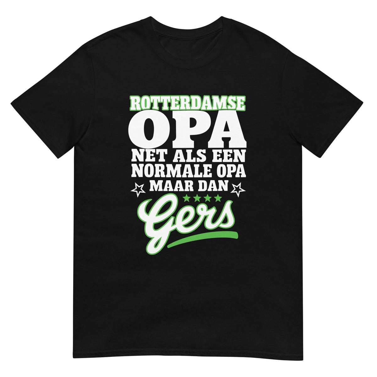 Unisex T-shirt (Rotterdamse opa, gers)