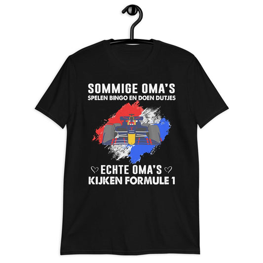 UniseX T-shirt (Echte oma's kijken formule 1)