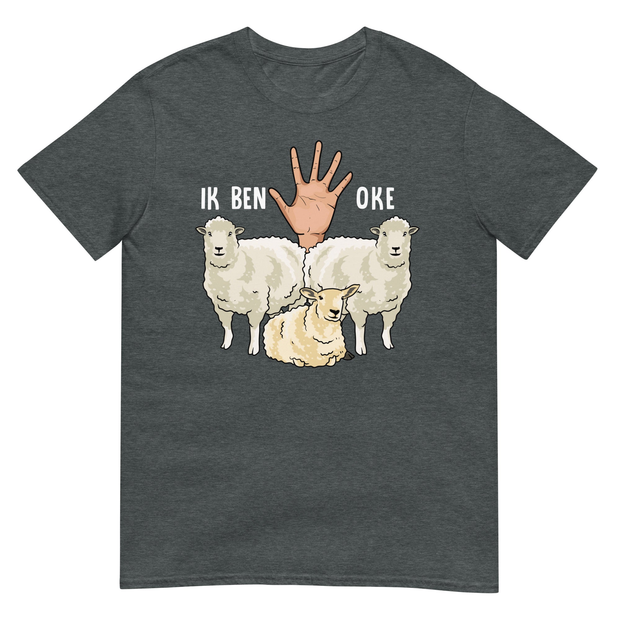 unisex Tshirt ( ik ben oke - schaap)