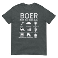 Unisex t-shirt (meer dan je denkt - boer)