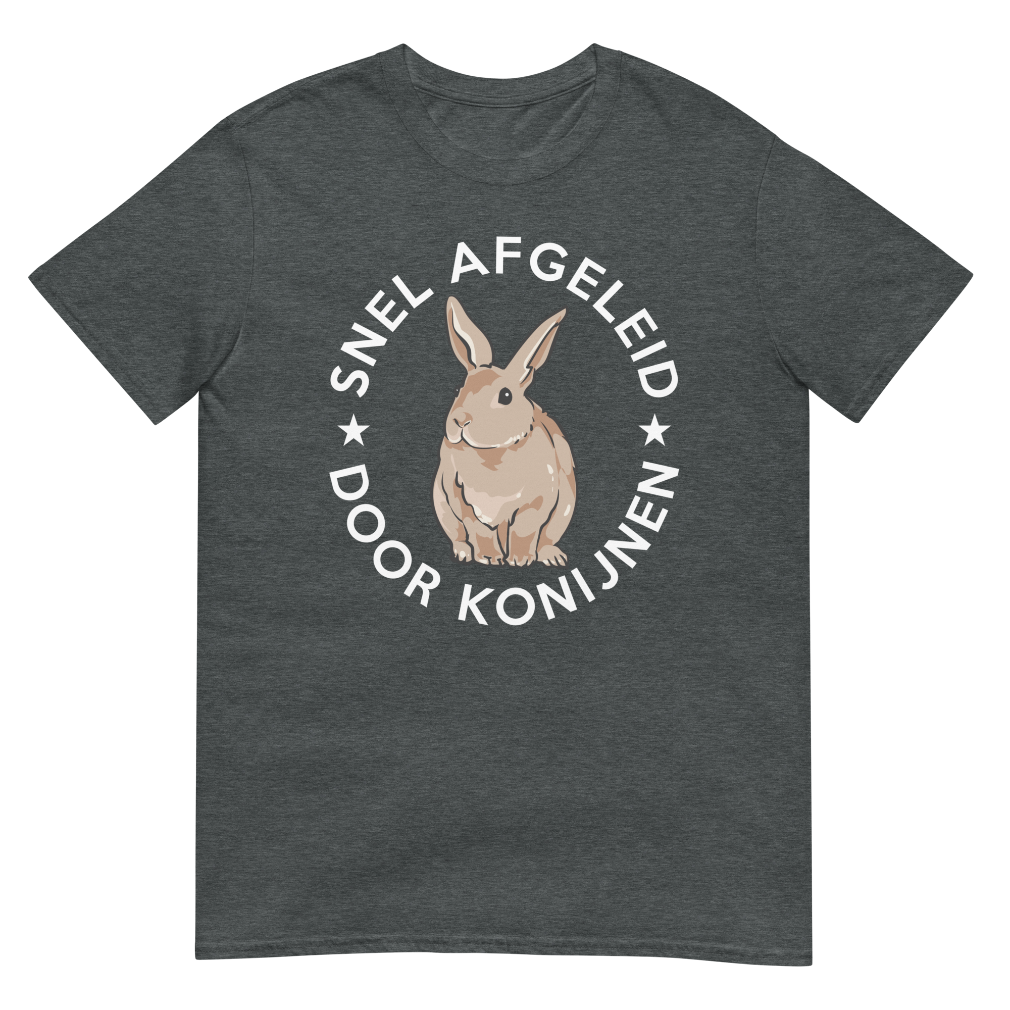 Unisex T-shirt ( snel afgeleid door konijnen)