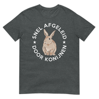 Unisex T-shirt ( snel afgeleid door konijnen)
