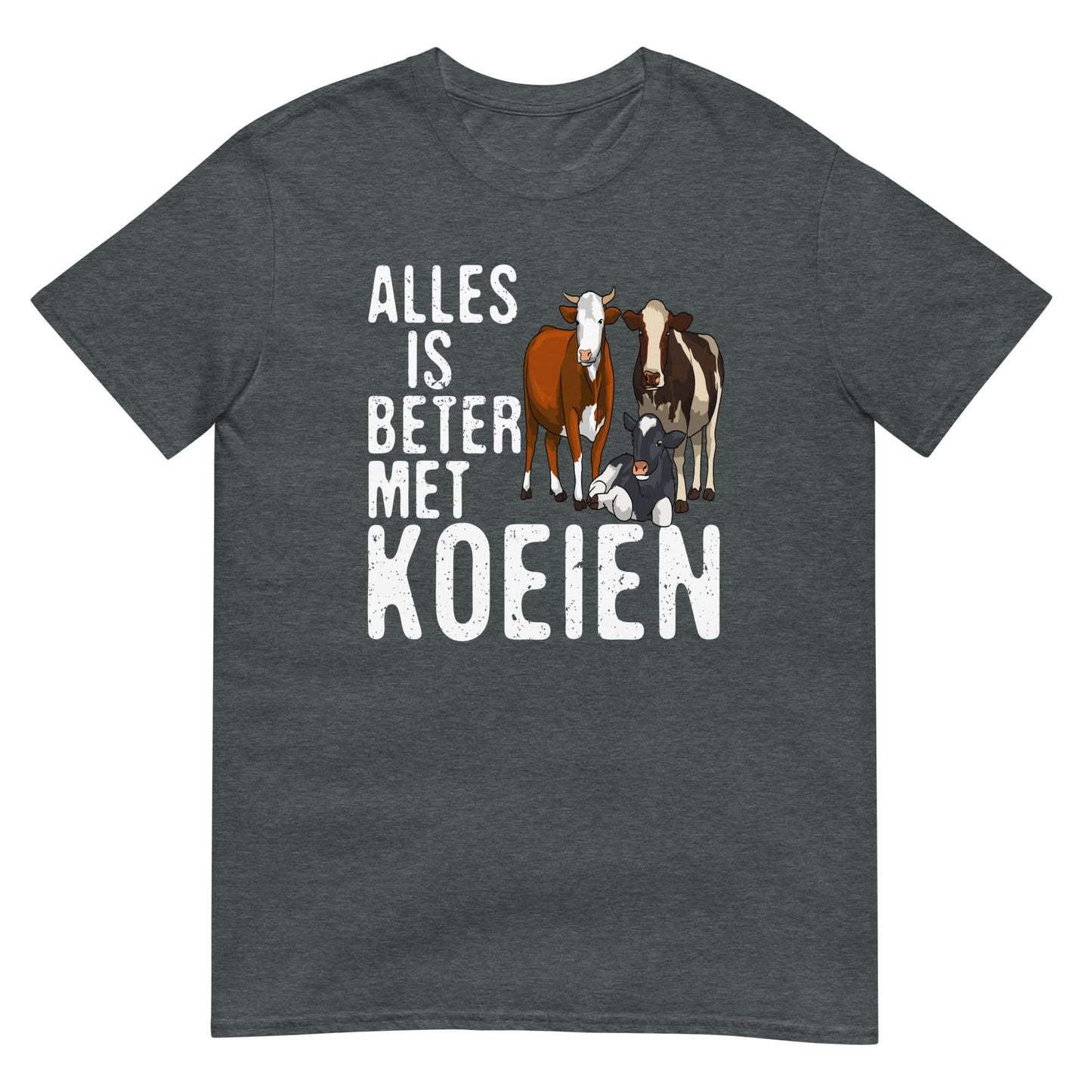 Unisex T-shirt (Alles is beter met koeien)