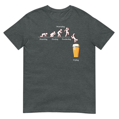 Unisex T-shirt (Bier Evolutie)
