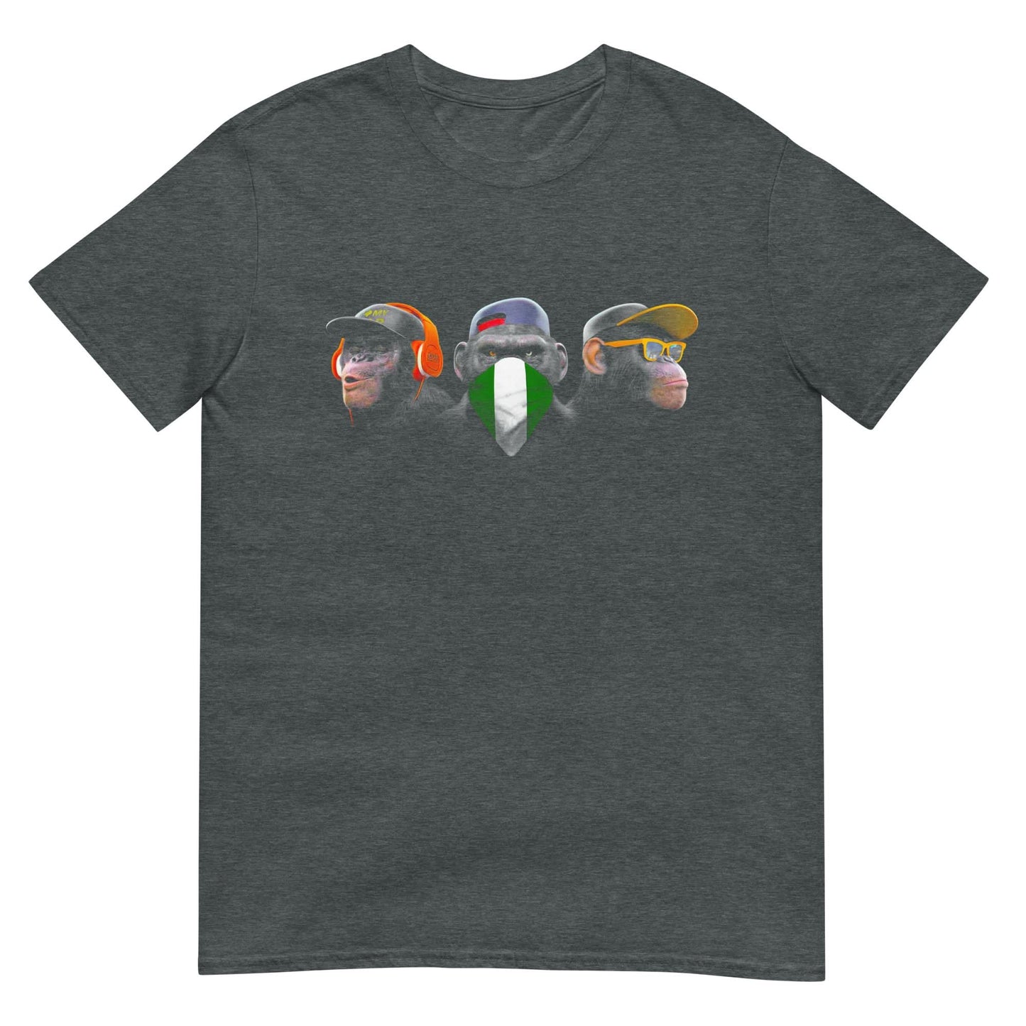 Unisex T-shirt (Horen, zien en zwijgen)