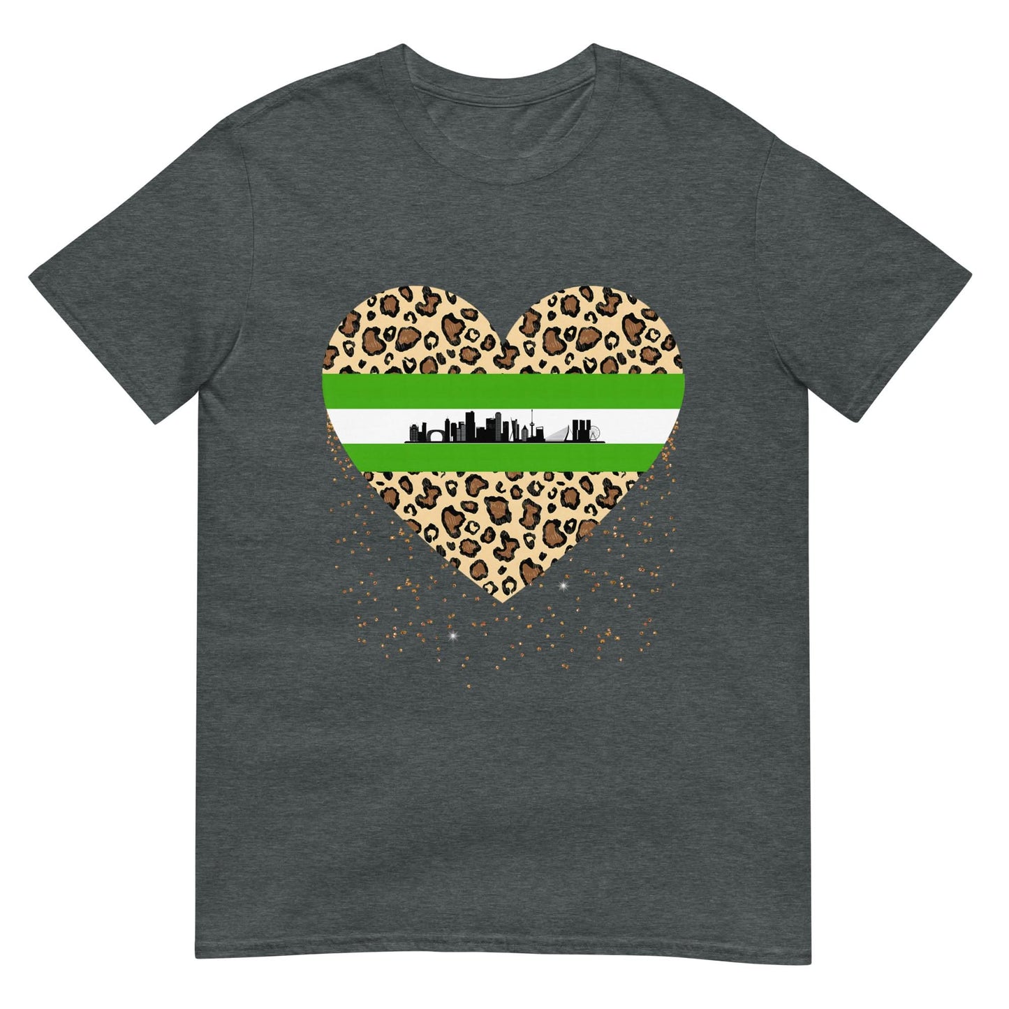 Unisex T-shirt (Rotterdam Leopard Heart)