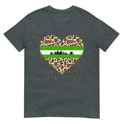 Unisex T-shirt (Rotterdam Leopard Heart)