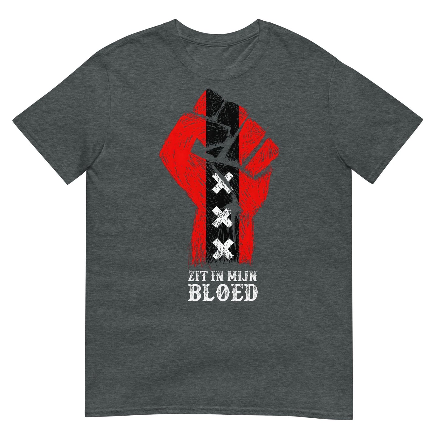 Unisex T-shirt (Amsterdam Zit in Mijn Bloed)